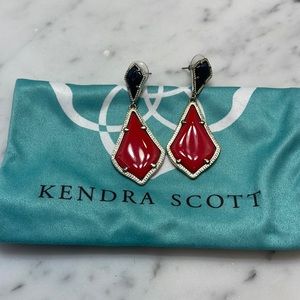 Black and red dangle Kendra Scott earrings